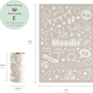 Vanilla Scented Diaper Disposal Bags | 90 Leak-Proof Baby Poop Bags - Image 2