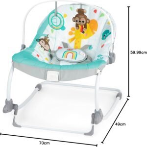 Bright Starts Wild Vibes Infant to Toddler Rocker with Vibrations, Unisex - Image 10