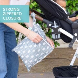 Bumkins Waterproof Wet Bag 2-Pack for Baby, Swim, Cloth Diapers & More - Image 4