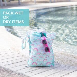 Bumkins Waterproof Wet Bag 2-Pk for Baby, Diapers, Travel & Gym - Image 3