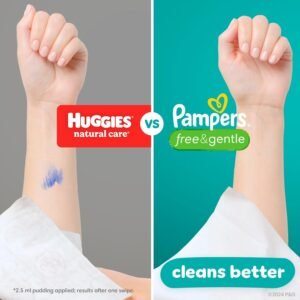 Pampers Free & Gentle 100% Plant-Based Baby Wipes, 52 Count - Fragrance Free - Image 5
