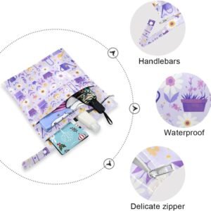 2-Pack Washable Wet Clothes Bag with Handles for Baby Travel Essentials - Image 6