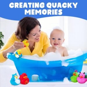 Playbees 25-Pack Rubber Duck Assortment for Kids | Stress Relief & Fun Toys - Image 7