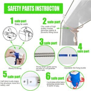 Adjustable Baby Door Jumper & Bouncer Set for Infants 6-24 Months - Image 3