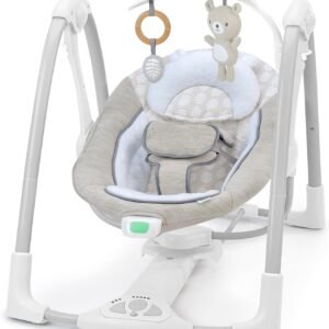 Ingenuity ConvertMe Swing-2-Seat, 5 Swing Modes, Vibrations, Music, USB PowerAdapt Cord, Toy Bar - Wynn