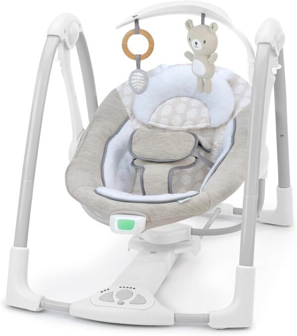 Ingenuity ConvertMe Swing-2-Seat, 5 Swing Modes, Vibrations, Music, USB PowerAdapt Cord, Toy Bar - Wynn