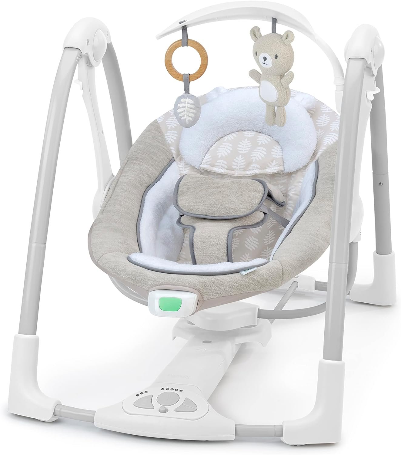 Ingenuity ConvertMe Swing-2-Seat, 5 Swing Modes, Vibrations, Music, USB PowerAdapt Cord, Toy Bar - Wynn