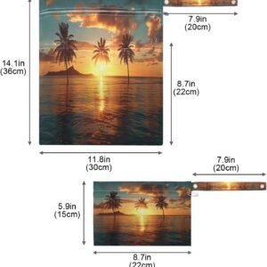 ATTX 2-Pack Waterproof Wet Dry Bags | Palm Tree Reusable Storage for Travel, Beach & Gym - Image 3