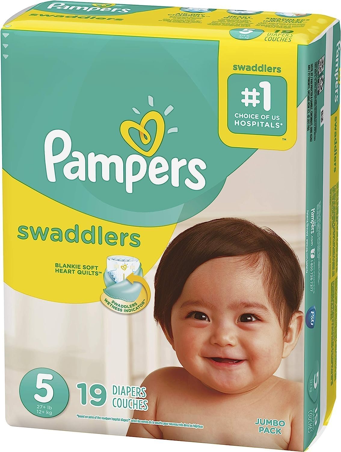 Swaddlers Size 5 Diapers for Active Babies,