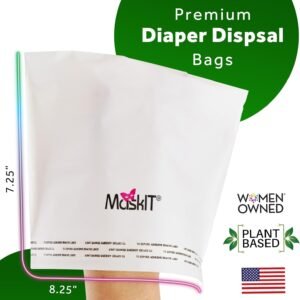 MaskIT Diaper Disposal Bags | Odor Blocking, Plant-Based, USA Made, Woman-Owned - Image 2