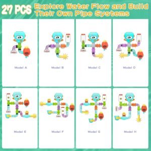 AMCHSURI Interactive Toddler Bath Toys for Kids 3-8 Years – Pipes & Valves - Image 5