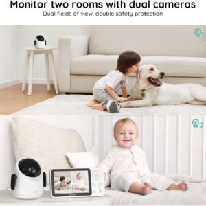 Smart WiFi Baby Monitor 1080P HD with 4.3" Display & Night Vision - Image 4