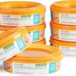 Munchkin Arm & Hammer Diaper Pail Refill Rings, 2,176 Count, 8 Pack (272 Count each)