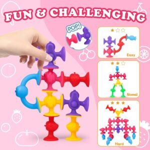 30 PCS Baby Suction Cup Bath Toys | Silicone Fruit Suckers for Ages 3-8 - Image 4