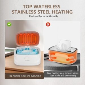 Baby Wipe Warmer with Child Lock & Night Light | Fast Heating, Large Capacity - Image 4
