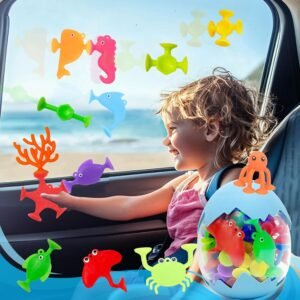 32 PCS Ocean Animal Bath Toys for Kids | Suction Cup Toddler Fun - Image 5