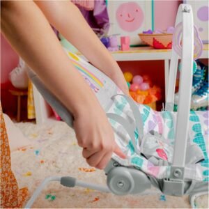 Bright Starts Rosy Rainbow Infant & Toddler Rocker with Vibrations – Unisex Baby Seat - Image 7