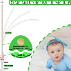 Upgraded VTech Baby Monitor Mount | 31.5" Flexible Crib Holder - No Tools Needed - Image 3