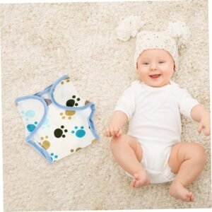 CATIEBYE 2-Pack Reusable Cotton Training Diapers - Soft, Absorbent & Breathable - Image 3