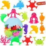 24PCS Suction Cup Bath Toys for Toddlers