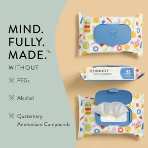 Plant-Based Flushable Toddler Wipes | 99% Water, Hypoallergenic, EWG Verified, 126 Count - Image 5