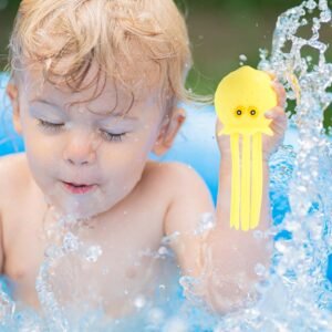 4pcs Multicolored Octopus Water Balls | Soft Floating Pool & Bath Toys - Image 5