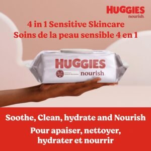 Huggies Nourish Scented Baby Wipes, 560 Total Wipes in 10 Packs - Image 2