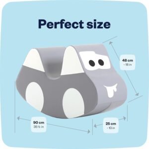 IGLU Soft Play Rocking Car for Toddlers 2-4 Years | Jumping Activity Toy (Grey) - Image 2
