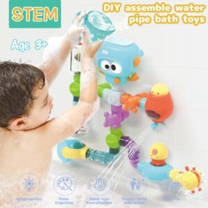 AMCHSURI Interactive Toddler Bath Toys for Kids 3-8 Years – Pipes & Valves - Image 2