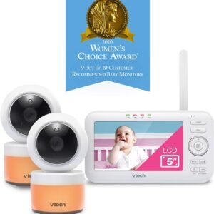 VTech VM5463-2 Video Baby Monitor: 5" Screen, Night Vision, 2 Cameras - Image 11