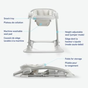 Graco JumpStart 4-in-1 Activity Bouncer in Wren - Versatile Baby Jumper - Image 6