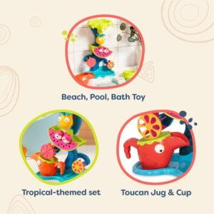 B. toys Tropical Waterfall Wheel – Fun Sand & Water Play for Toddlers - Image 5