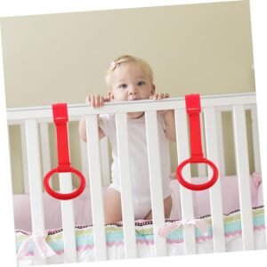 HOODANCOS 2-Pack Red Hanging Pull Rings for Newborns – Safe Walking Assist - Image 4
