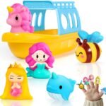 6PCS Fairy Princess Bath Toys Set