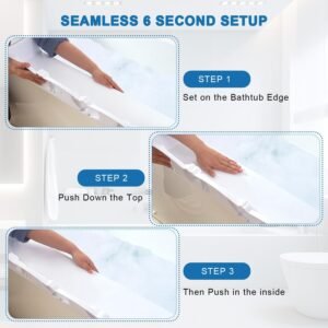 Ocean Animals Bath Splash Guard & Organizer Tray for Kids' Toys - Image 9