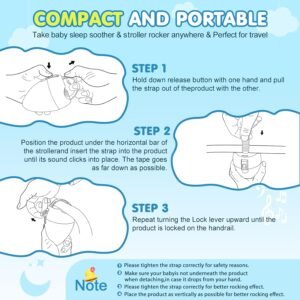 Rechargeable Baby Stroller Rocker | Soothing Sounds & Cry Sensor - Image 6