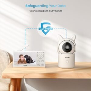 ieGeek 4.3'' Baby Monitor - Wireless, Auto Tracking, No WiFi, FHD Night Vision - Image 8
