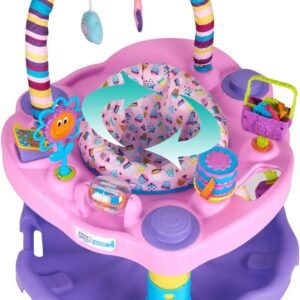 Bounce & Learn Exersaucer Sweet Tea Party – Pink, Purple, Yellow - Image 6