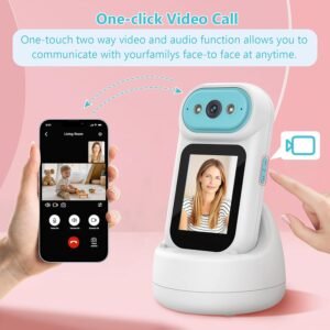 MYPIN Smart Indoor Camera: 2K Video Call, 350° Pan, Night Vision, Pet/Nanny Monitor - Image 4