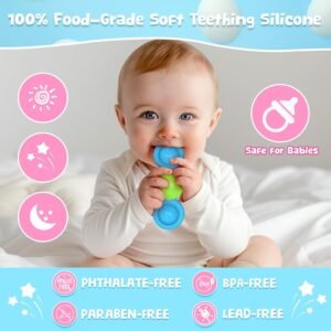 Silicone Suction Cup Spinner Bath Toys for 1 Year Old – No Hole, Stackable Toddler Gifts - Image 3