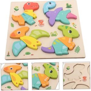 Wooden Animal Puzzle - Montessori Shape Matching Game for Kids - Image 8