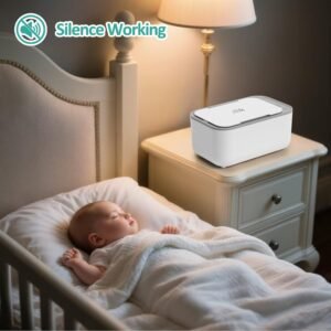 Portable Baby Wipe Warmer with Smart Temperature Control - White - Image 8