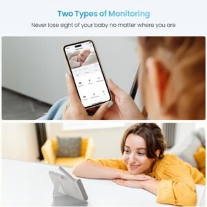 ieGeek 4.3'' Baby Monitor - Wireless, Auto Tracking, No WiFi, FHD Night Vision - Image 2