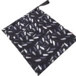 TOVINANNA Convenient Diaper Pouch Dual Zippered Wet Dry Bag for Household Travel for Diapers Essentials and