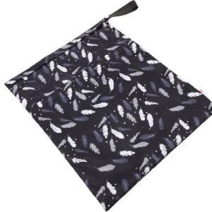 TOVINANNA Convenient Diaper Pouch Dual Zippered Wet Dry Bag for Household Travel for Diapers Essentials and