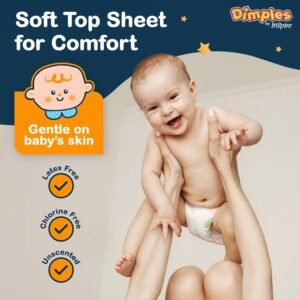 Dimples Booster Pads - 60 Count Baby Diaper Doublers with Adhesive - Image 4