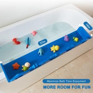 Ocean Animals Bath Splash Guard & Organizer for Kids' Bath Toys - Image 8