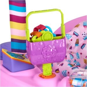 Bounce & Learn Exersaucer Sweet Tea Party – Pink, Purple, Yellow - Image 7