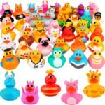 Rubber Ducks Baby Bath Toys, Mini Ducks for Babies and Toddlers Assortment Duckies for Jeep Ducking Water Toys Pool Toys Birthday Gifts Party Favors (48 Packs)