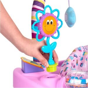 Bounce & Learn Exersaucer Sweet Tea Party – Pink, Purple, Yellow - Image 8